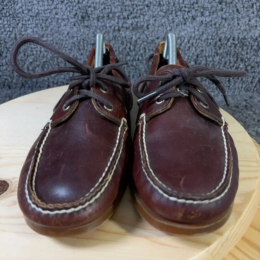 Timberland Classic Boat Shoe Mens Size 10.5 Brown Leather 2 Eye Preppy
